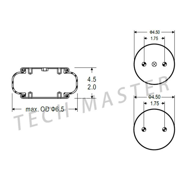 Весна воздуха горячей продажи замысловатая промышленная для воздуха тележки/трейлера ревет ОЭМ В01-358-7731 весны