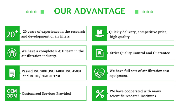 Eco-Friendly Photocatalyst Cold Catalyst Filter with High Permeability and Customized Size for Air Purification