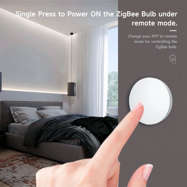 SIXWGH Tuya ZigBee Smart Button Switch Wireless Remote Control One Key Multi-Scene Controller Compatible Android Smart Home