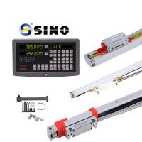 SINO SDS6-2V DRO 2 axes de lecture numérique avec des kits LED en métal Deux réglages de codeur linéaire pour le tour de fraisage