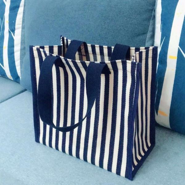 Large-Capacity Hand-Carried Take-Away Lunch Thickened Waterproof Canvas Shopping Bag Portable Portable Travel Bag