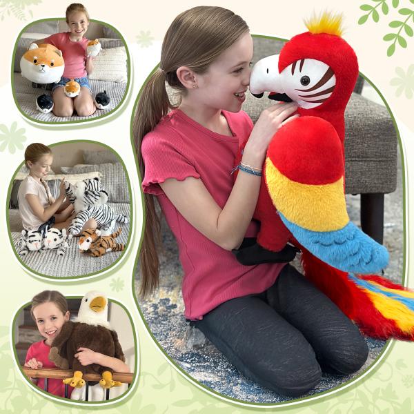 MorisMos Purple 40in Giant Shark Plush Pillow Soft Cotton Kids' Stuffed Animal Toy with PP Filling Cute Chubby Shark