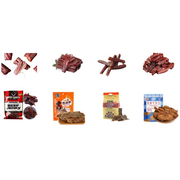 100g 200g 500g Flat Zipper Pouch Biltong Packaging Machine Multi Function