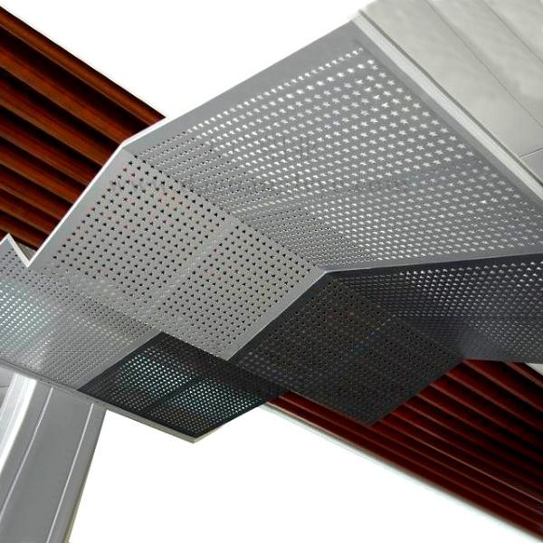 Anti-UV Durable Perforated Aluminum Cladding Panels For Curtain Wall Or Ceiling Decoration