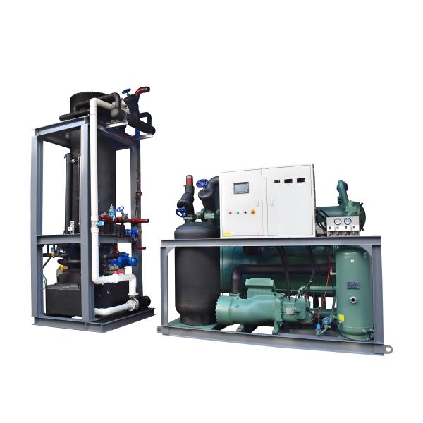 Máquina de fabricação de cubos de gelo industriais personalizados 5.5KW com caixa de aço inoxidável