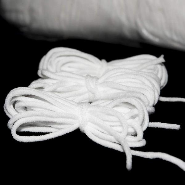 White Anti Dust Mask Materials , Mask Raw Materials Spandex Nylon Earloop