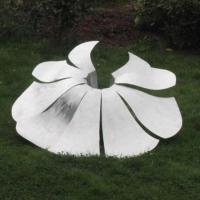 Modern Art Flower Shape Garden Decorative Metal Stainless Steel Sculpture Statue
