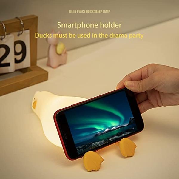 DC5V Lying Flat Duck 1W Mood Night Light For Bedside Desk Lamp