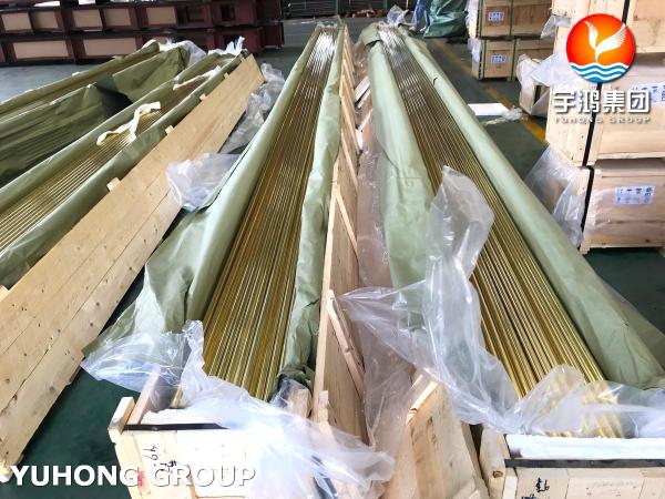 B111 C44300 Admiralty Brass Seamless Tube, Widely Used In Condenser And Heat Exchanger