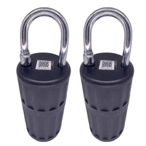 Dual Platform Over Speed Alarm RFID Padlock 13000mAh For Shipping Container