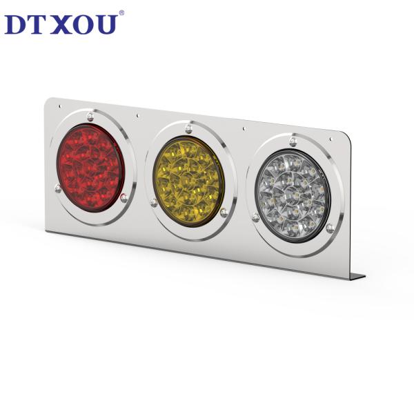 Universal 3-hole bracket brake light assembly for Truck trailer Quick installation