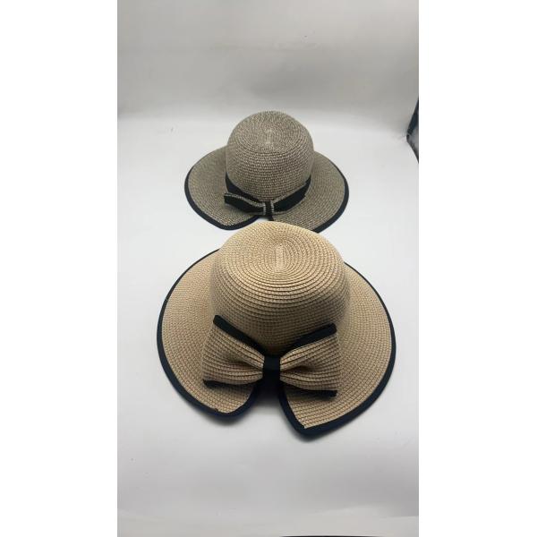 Шляпа с широким краем, соломенная, соломенная, с пленкой, с твердым узором