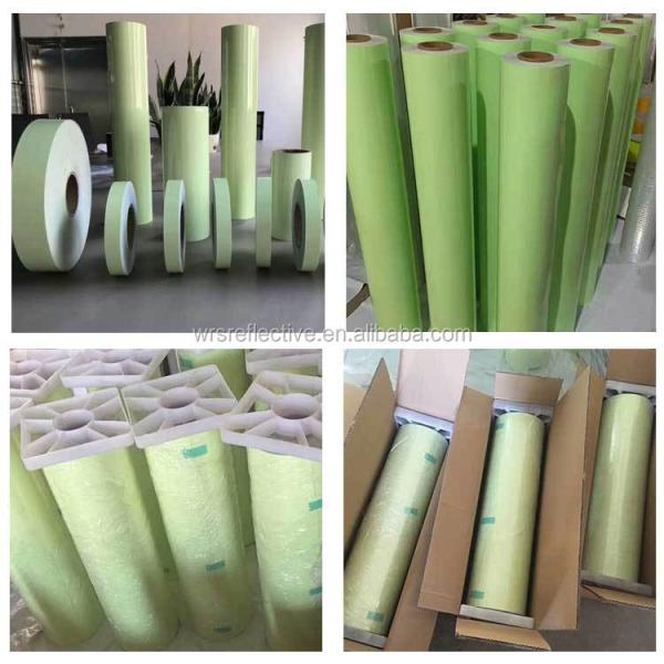 6 Hours Glow In The Dark Printable Photoluminescent Vinyl Roll with Printable Feature