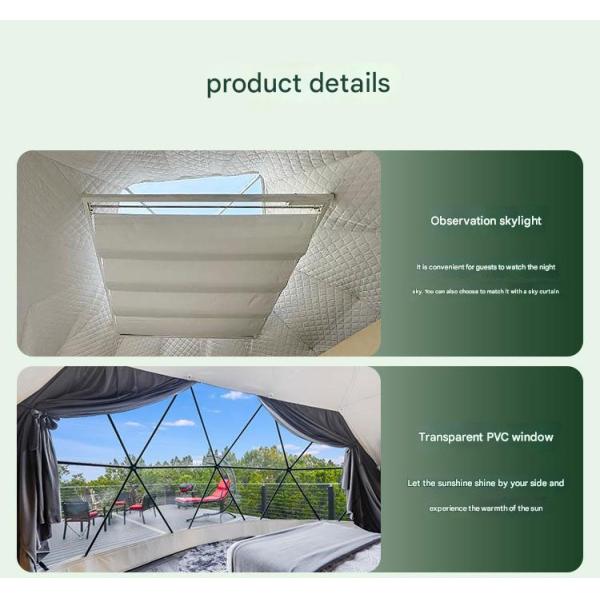 Outdoor Camping Hotel Homestay Star Room Ball Tent Bubble House Combination with PC and More