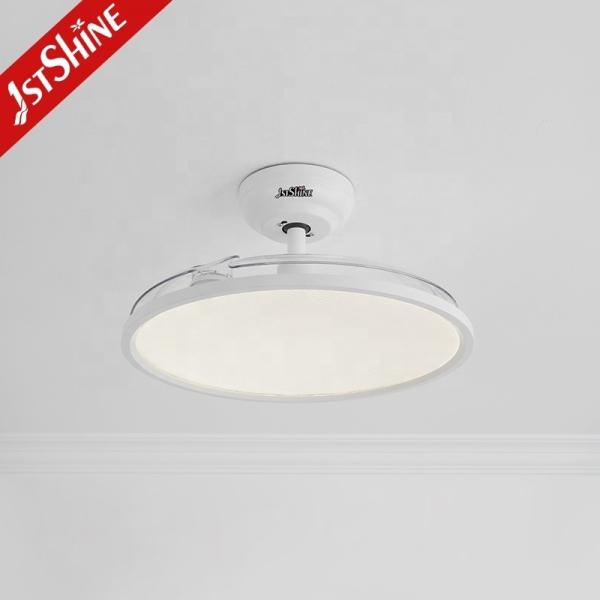 Protecção ocular 42 LED ventilador de teto com lâminas ocultas e material acrílico metálico