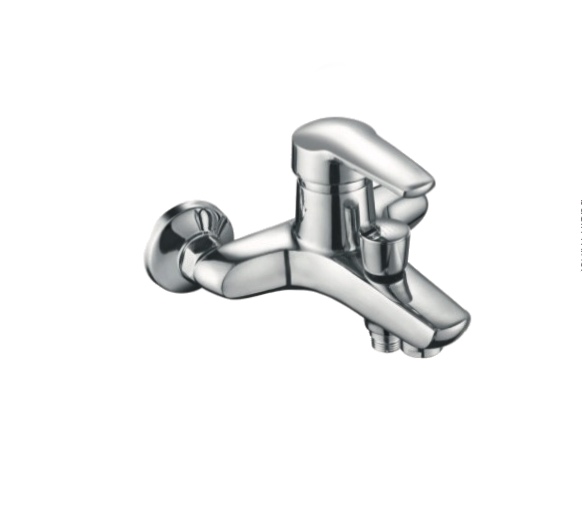 Zinc Alloy Body Hot and Cold Brass Cross Style Mixer Tap for Bathroom in Apartments