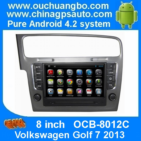 Ouchuangbo Android 4.2 DVD Radio GPS Navi for Volkswagen Golf 7 2013 3G Wifi Audio SD WIFI