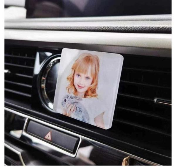 DIY Printable Blank Acrylic Sublimation Car Vent Clip Air Freshener For Heat Transfer