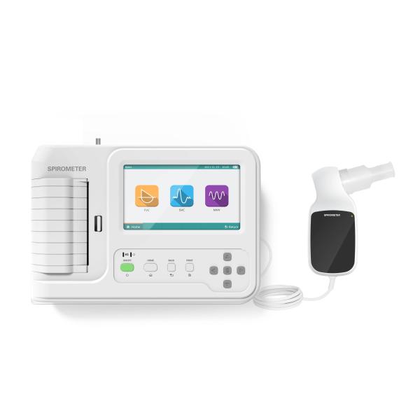7 color  touch Screen Digital Spirometer Breathing Diagnostic Spirometry with printer portable lung function tester
