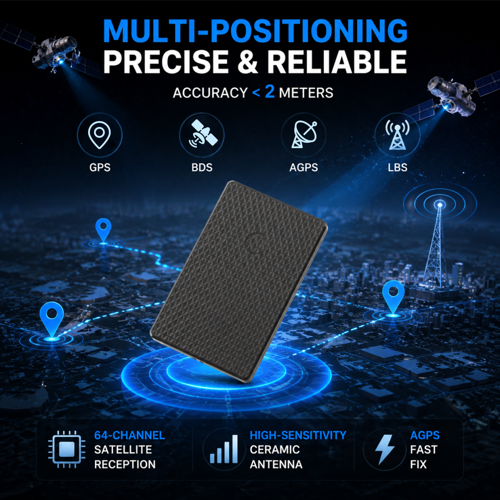 VN02-Card 4G LTE Ultra-Slim Card GPS Tracker