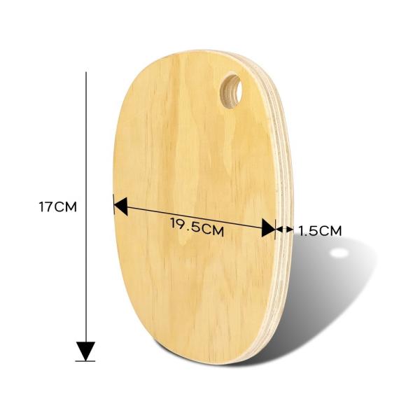 Personalized Printing Wooden Cutting Boards For Kitchen Plywood Round Sublimation Blank Cutting Board