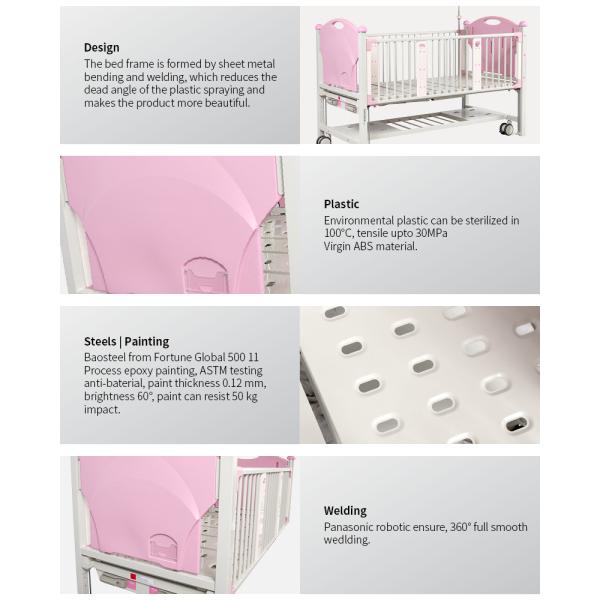 China Online Shopping Economic Metal Baby Kids Bed