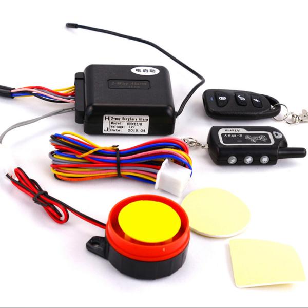 2 Way 12V Motorcycle Alarm Immobiliser , 433.92MHz Motorcycle Remote Start Manual