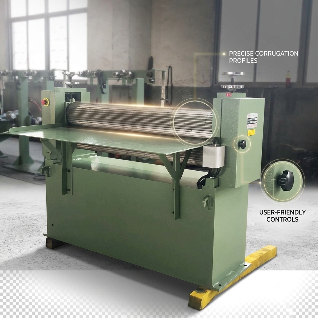 Transformer Insulation Paper Board Corrugating Machine 1000mm Working Width