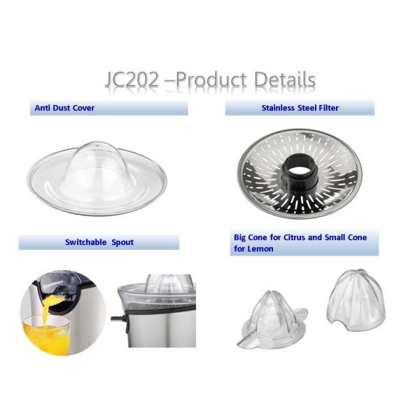 JC202 Compact Stainless Steel Citrus Press Lemon Squeezer JC202 Compact Stainless Steel Citrus Press Lemon Squeezer