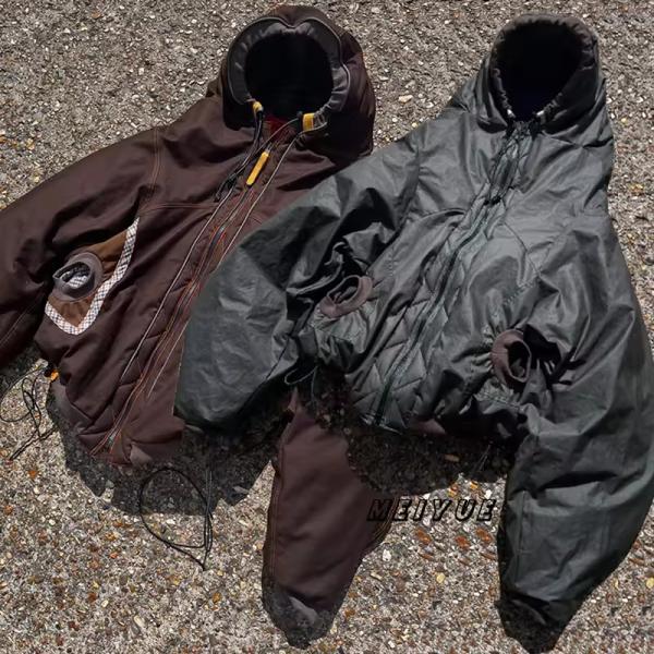 Cotton de algodón pesado de algodón personalizado grueso chaqueta con cremallera chaqueta con capucha con lápiz con capucha con chaqueta de bombardero unisex corta a cuadros