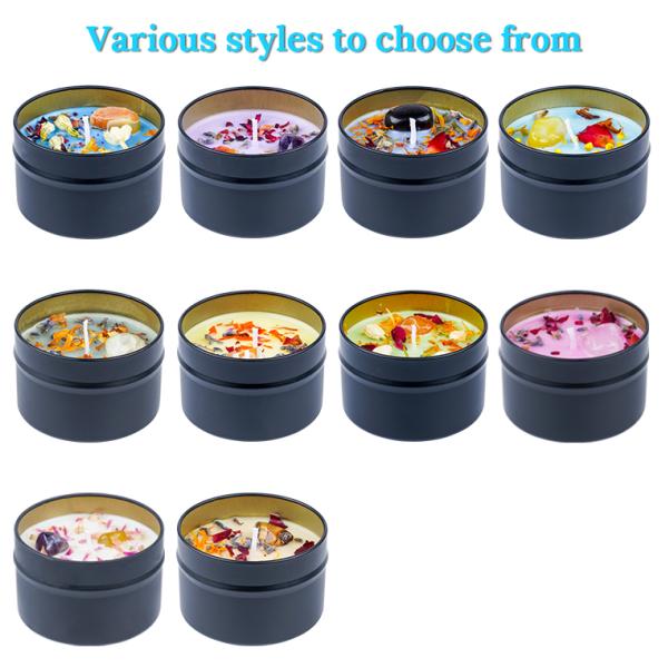 Customized Tin Scented Candle Fragrance Spiritual Healing Gift Energy Soy Candle Gift Set