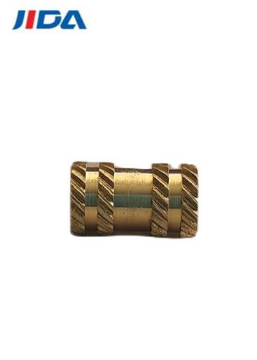 ODM Thumb Twill Knurled Brass Threaded Insert Nut M4 X 10mm
