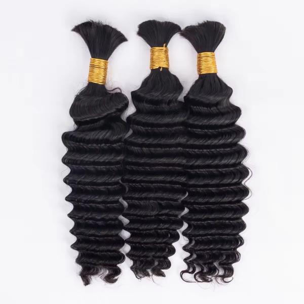 Suitable Dying Colors Afro Kinky Bulk Human Hair Extension for Braiding Virgin Hair Yes
