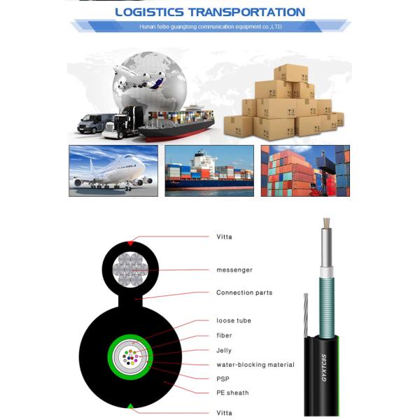 Self Supporting GYXTC8S Figure 8 Fiber Cable Aerial 4-24 Core