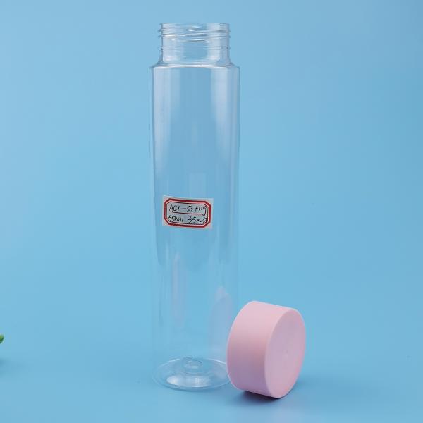 550ml 29oz Transparent PET Plastic Juice Bottle With Screw Cap