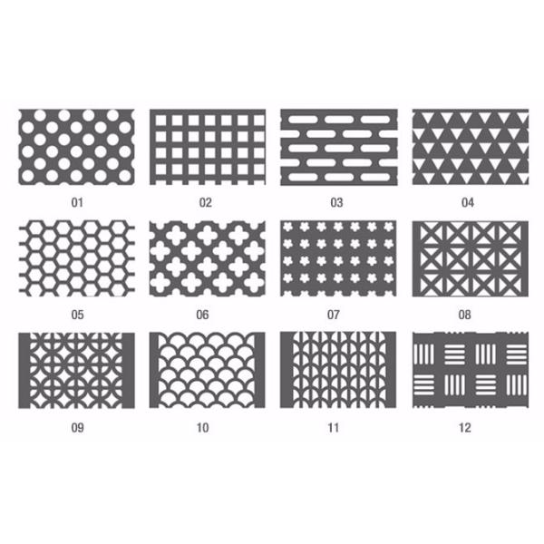 1.6mm Aluminum Punching Hotel Perforated Metal Mesh