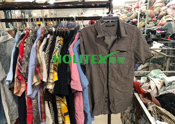 Holitex Mens Second Hand Clothing Colorful Used Mens T Shirts Short Sleeves