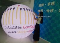 Glow / Flash Flying Helium Balloon Lights PVC Logo Outside Spheres Advertising Inflatable