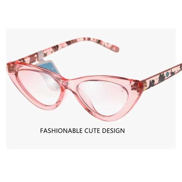 KIDS SUNGLASS 63209 PLASTIC FRAME CAT EYE CUTE FASHIONABLE NON PORLARIZED LENS