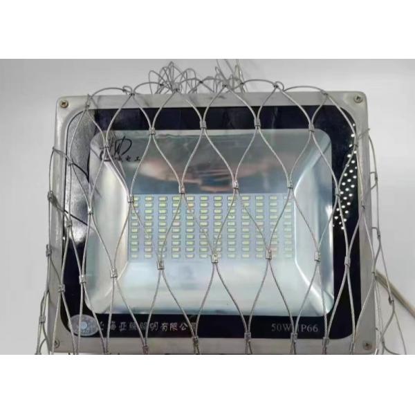 SS 316 Stainless Steel Cable Netting Wire Rope Mesh 45mm Diamond 2.0mm Cable