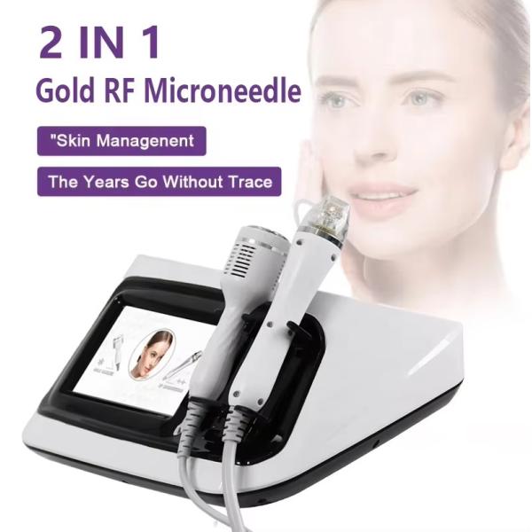 Утяжеление кожи Лечение прыщей Фракционное радиочастотное золотое устройство для микроиглы