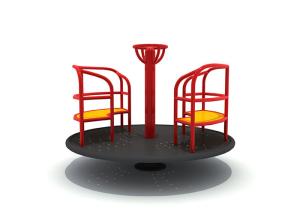 O OEM não tóxico de Mini Turntable Spinning Playground Equipment aceitou
