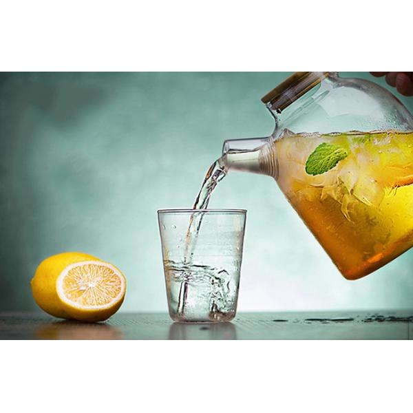 3 - 4 Person Modern Glass Teapot , Wedding / Holidays Pyrex Glass Kettle