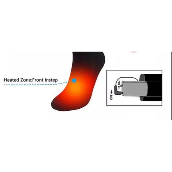 батарея 7.4V привелась в действие теплые носки для на открытом воздухе спорт