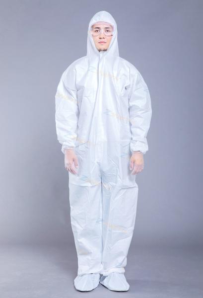 Disposable Hooded Non Woven 55g Personal Protective Suits