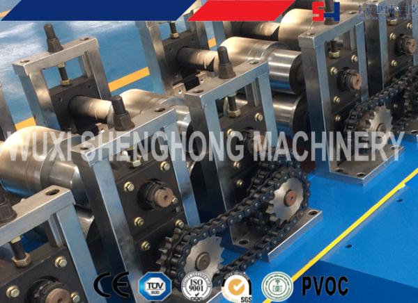 Safety Door Frame Cold Roll Forming Machine With Pre - Cutting / Auto Feeding System