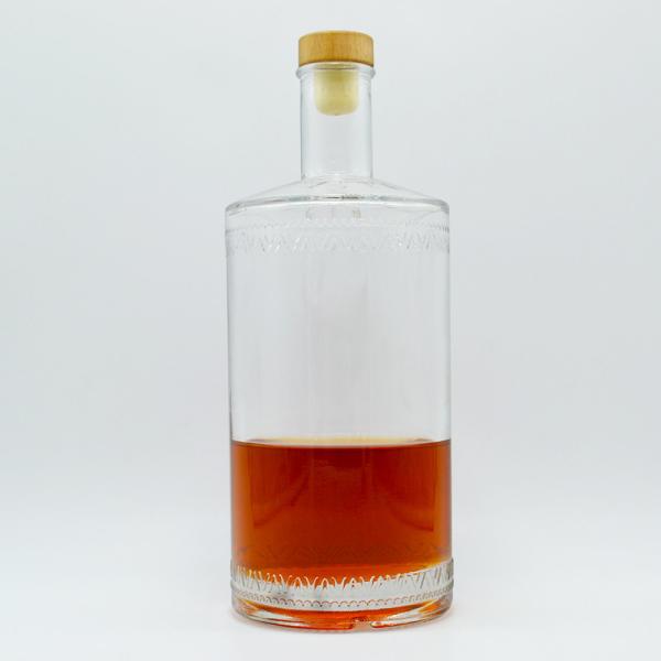 Whisky 700ml Black Alcohol UV Champagne Bottle Frosted Roller Empty Bottles 500ml 1000ml