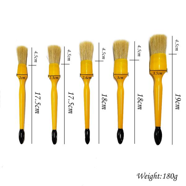 Щетка высококачественного автомобиля щетинки свиньи цены по прейскуранту завода-изготовителя детализируя и щетка чистки автомобиля