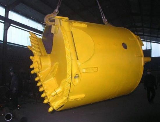Height 1200mm Diameter 1200mm Rock Drilling Bucket For Foundation Piling
