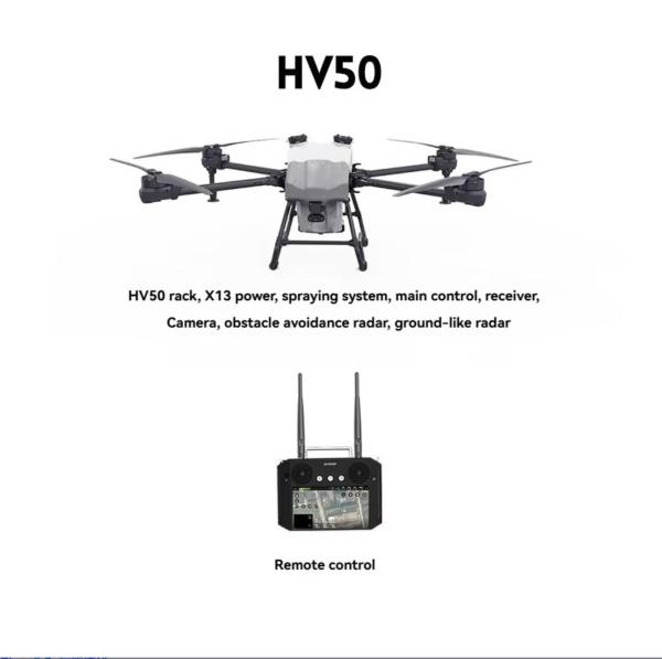 Revolutionary JIS HV50 Disinfection Drone 2300mm Wheelbase 5-10m/s Flight Speed Powerful Motor for Plant Protection